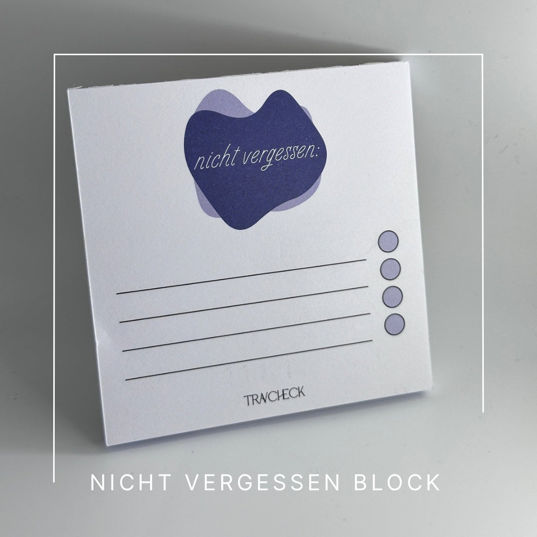 Notizblock „NICHT VERGESSEN"