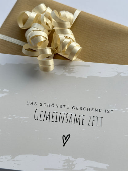 Geschenkkarte „GEMEINSAME ZEIT"